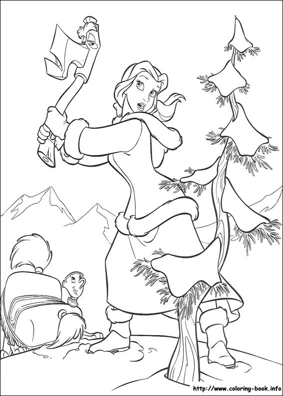 Beauty and the Beast coloring picture